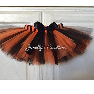 Halloween tutu black and orange tutu baby tutu preemie tutu tiger tutu kids tutu birthday tutu smash cake tutu witches tutu image 1