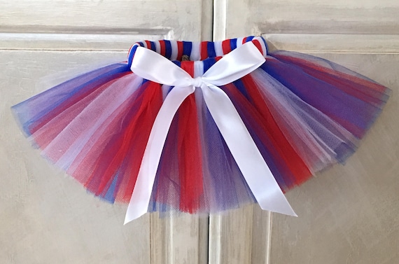 red white and blue tutu skirt