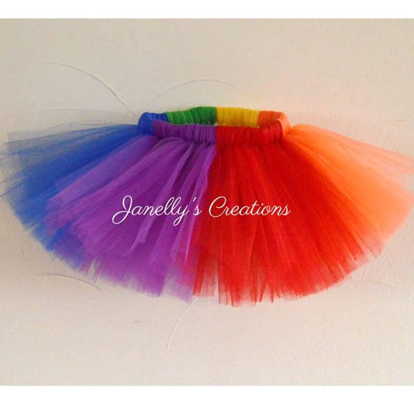 Rainbow tutu, girls tutu, newborn tutu, little kids tutu, baby tutu, birthday tutu, preemie tutu, rainbow baby, summer tutu, smash cake tutu