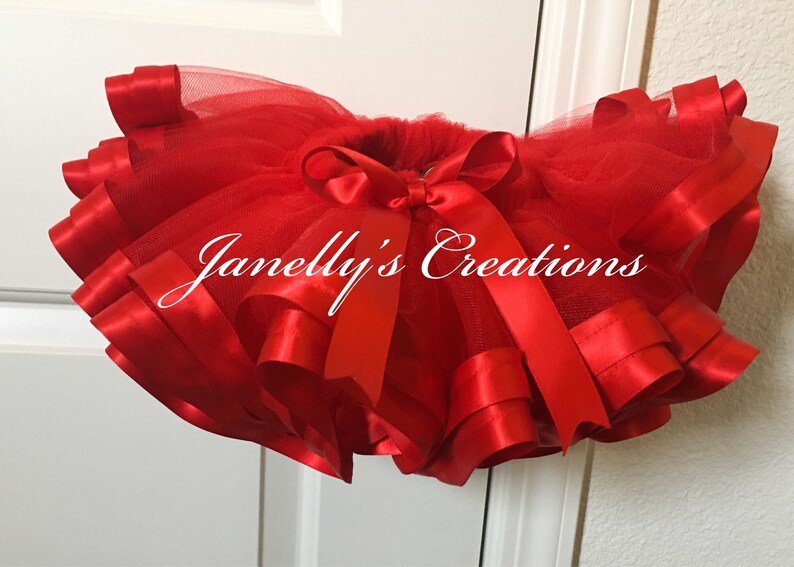 red kids tutu