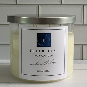 At Sea Glass jar soy wax candle – Colette Cosentino Atelier + Gallery