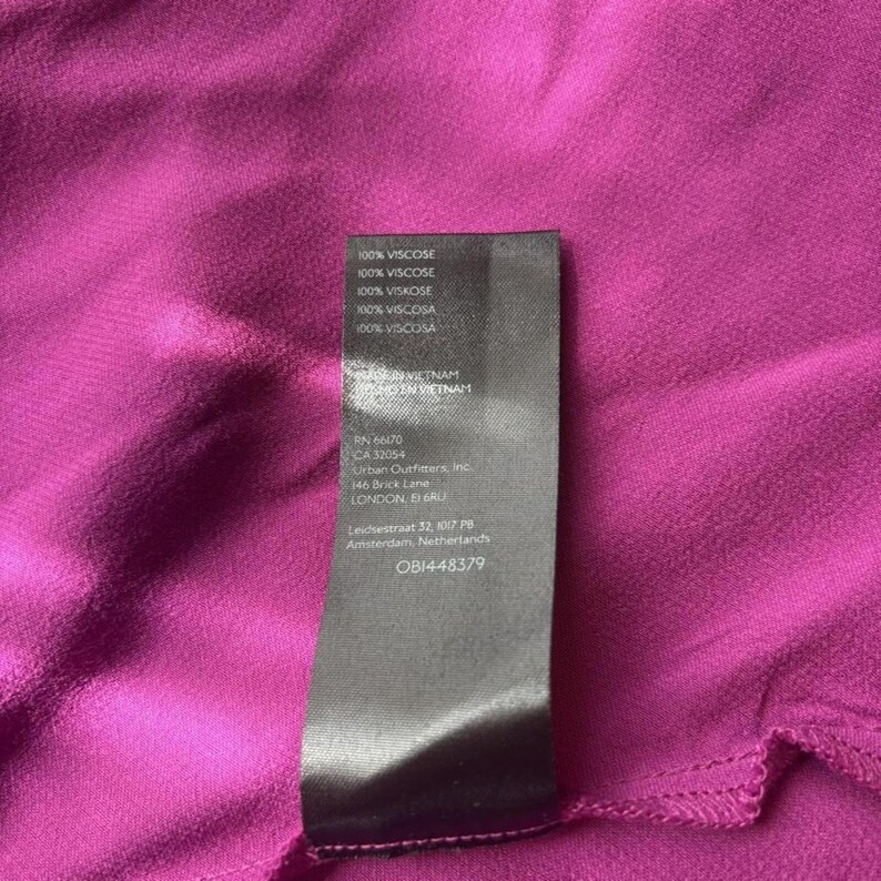 Anthropologie fuscia maxi skirt with side slit NWOT #fairycore image 5