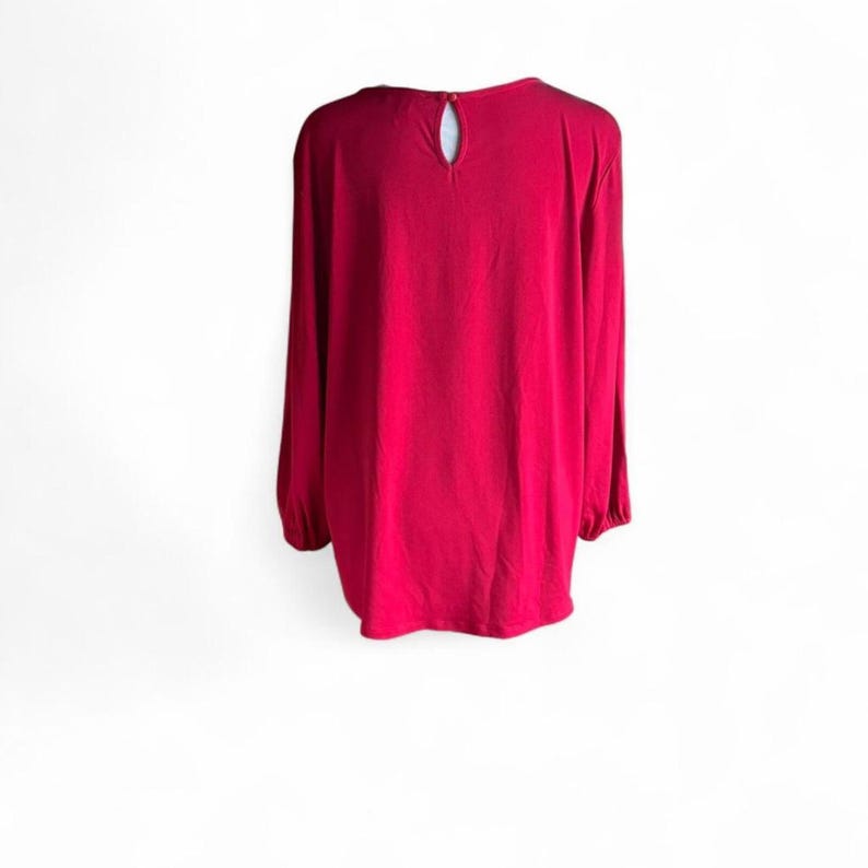 Adrianna Papell rote Bluse Größe XL Bild 6