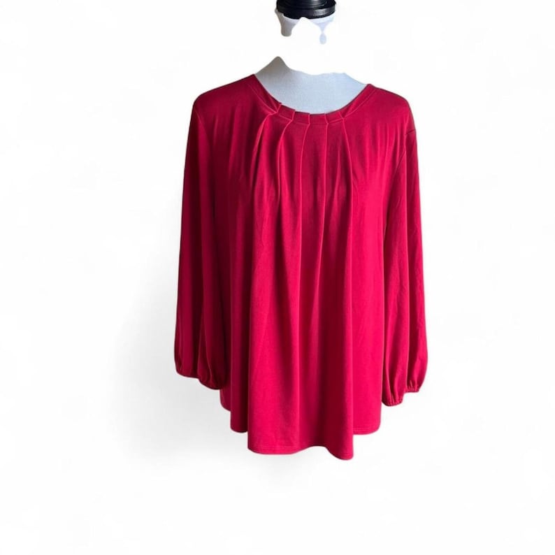 Adrianna Papell rote Bluse Größe XL Bild 1