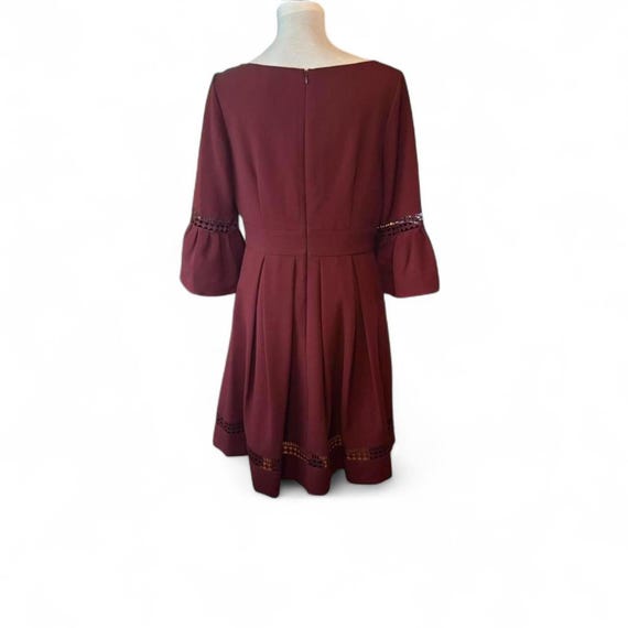 eliza j burgundy dress From Nordstrom Size 10 Ladies dresses Color:purple beachy A-Line Simple Modest Satin complete with an eye