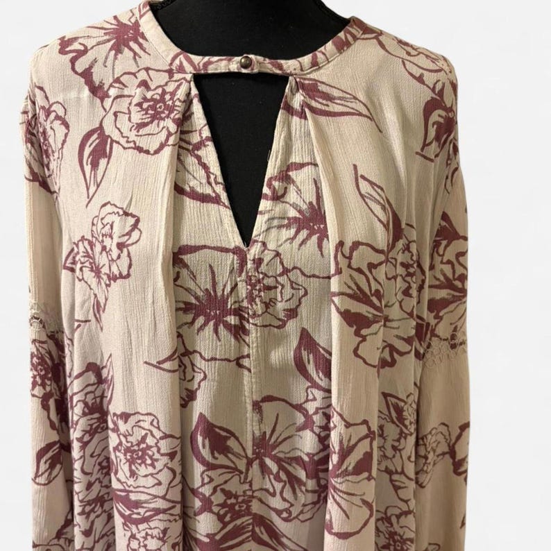 Túnica/vestido vintage de Free People, estilo único y hermoso, talla pequeña. imagen 5