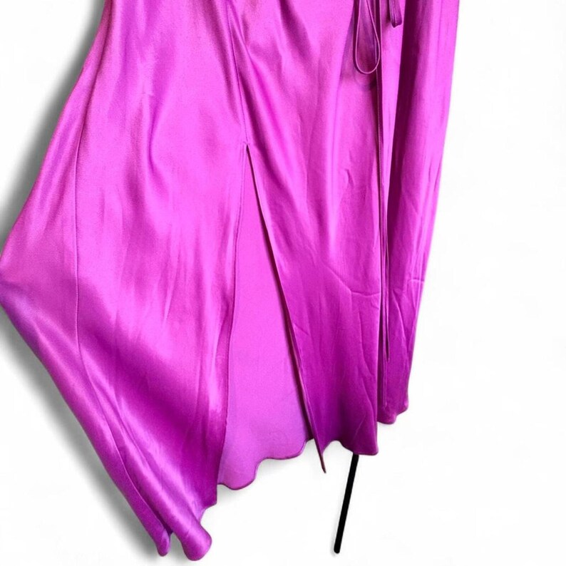 Anthropologie fuscia maxi skirt with side slit NWOT #fairycore image 3
