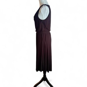 Maeve Anthropologie black midi sleeveless dress size Small image 4