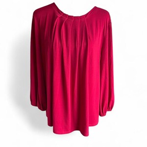 Adrianna Papell rote Bluse Größe XL Bild 5