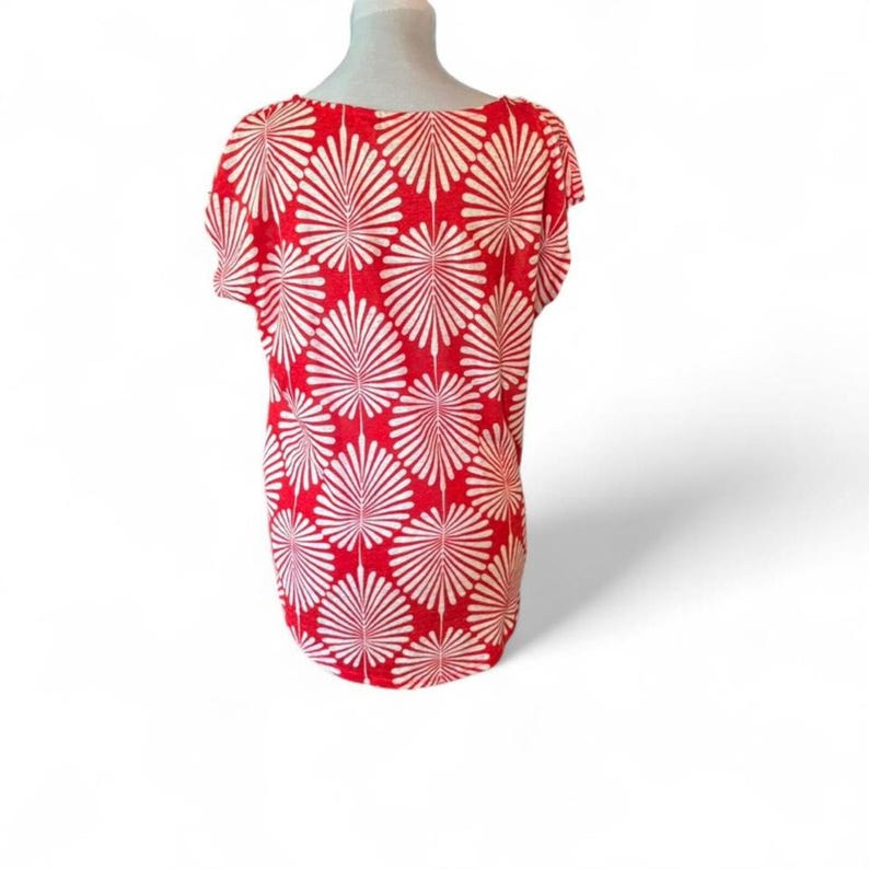 Joie linen top with tropical pattern. Size S NWOT image 5