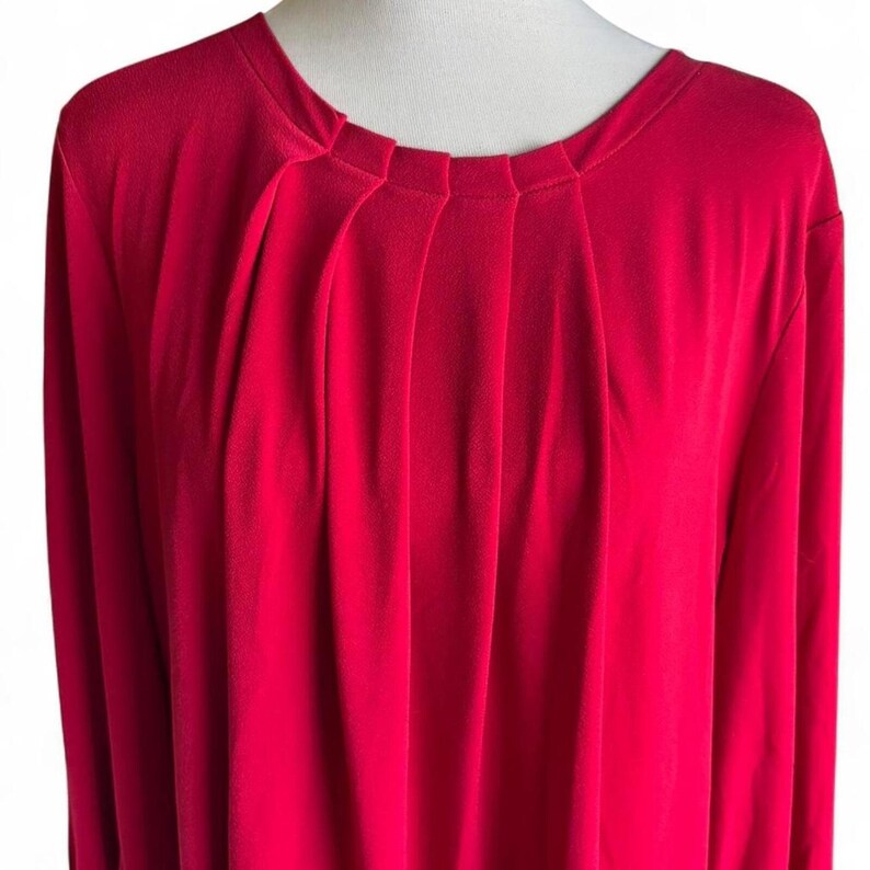 Adrianna Papell rote Bluse Größe XL Bild 2