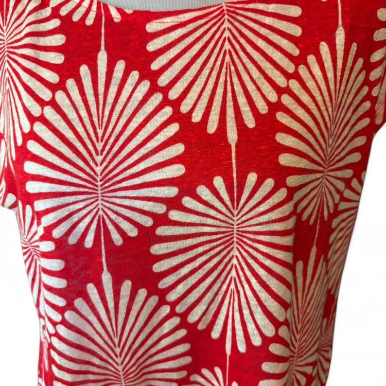 Joie linen top with tropical pattern. Size S NWOT image 4