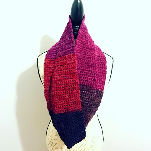 Cherry Compote Crochet Cowl