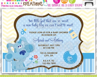 263: DIY - Blues Clues Party Invitation Or Thank You Card