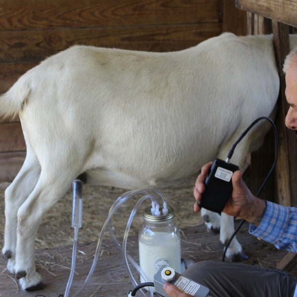 The Frontier" Goat Sheep Cow Milk Machine Rechargeable 1/2 Gallon USA or European Voltage Dansha Farms™