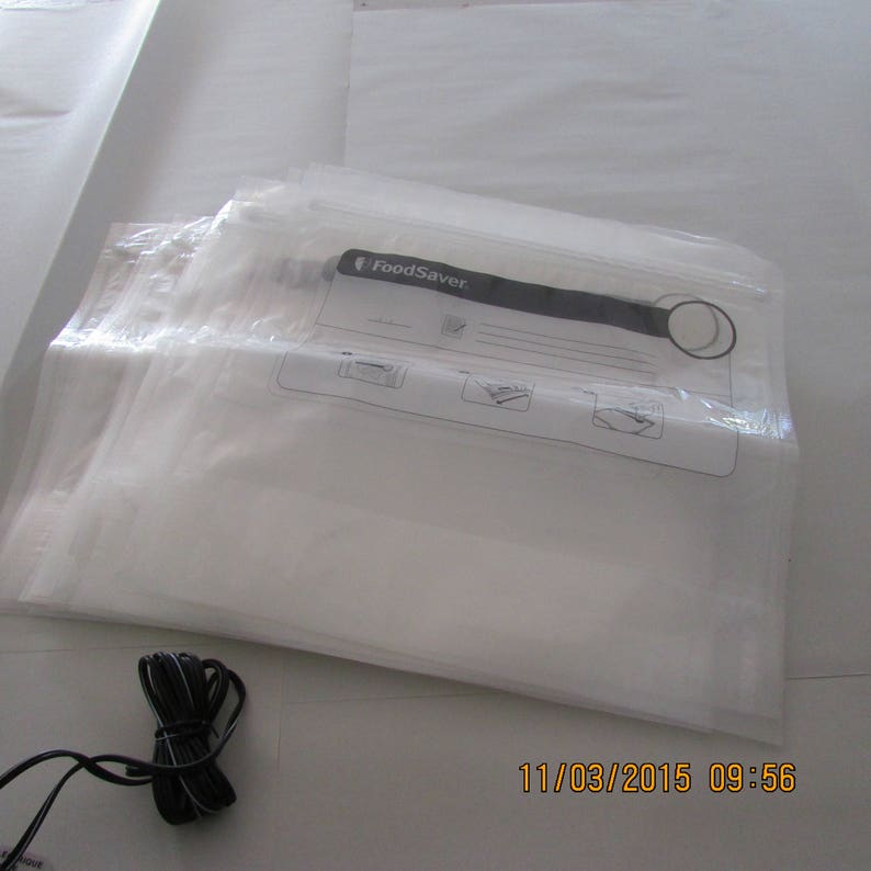 Foodsaver Freshsaver Refrigerator Freezer Quart Zipper Vacuum Sealing