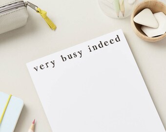 A5 Notepad - Very Busy Indeed