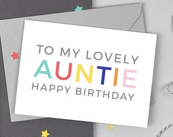 Happy Birthday Auntie Card