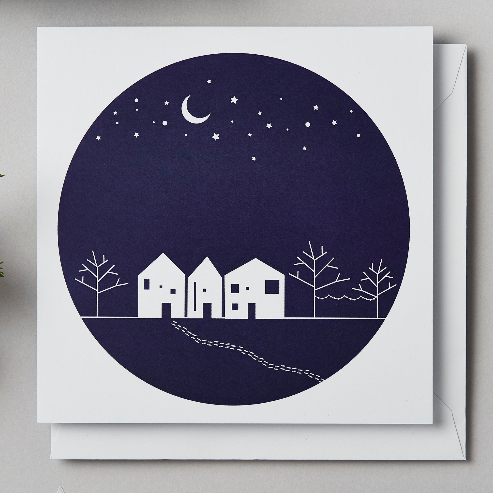 Winter Scene Christmas Card - Etsy UK