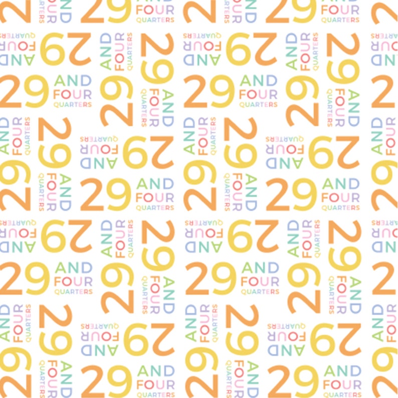 30th Birthday Wrapping Paper 29 And Four Quarters image 7