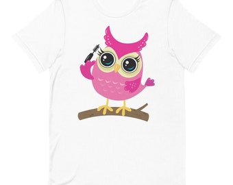 Night Owl Cute Animal Day of Dead Mens Shirt Short Sleeve T-Shirt Casual Shirt for Men Teenagers