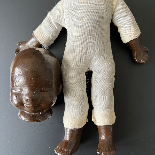 Piezas de muñecas de porcelana vintage, muñeca antigua rota