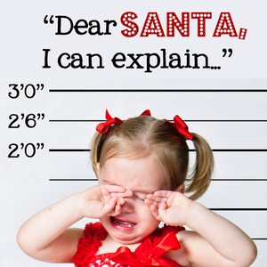 Digital Overlay Dear Santa Line UP Photoshop image 1