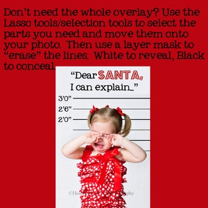 Digital Overlay Dear Santa Line UP Photoshop image 4