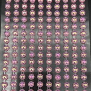 200 perles auto-adhésives 6 mm Belle petite perle ronde rose AB rose à coller sur un embellissement adhésif