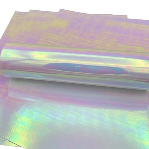 5 vellen A4 premium holografische kaart met oesterroze prisma-effect enkelzijdig 220 gsm/80 lb omslag