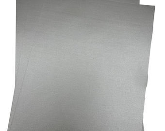 Platinum Silver Pearlescent Paper A4 120gsm | Silver Shimmer Card Making Paper Double Sided | Wedding Invitation Paper | 20 Sheets