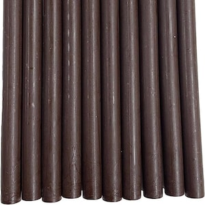 10 unidades de pistola de cola marrom chocolate, bastões de cera para vedação de cera