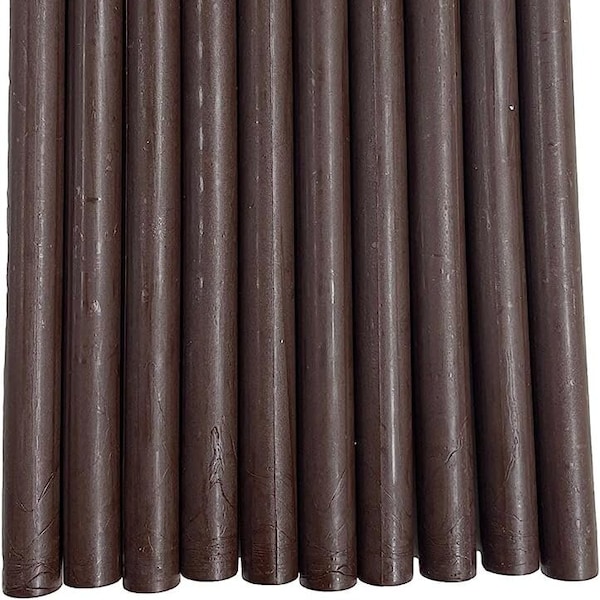 10pcs Chocolate Brown Glue Gun Sealing Wax Sticks for Wax Seal Stamping