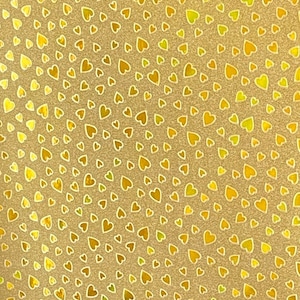 A4-vellen sprankelend zelfklevend goudglitterpapier, niet-vervalbaar 80 gsm met holografische folieharten