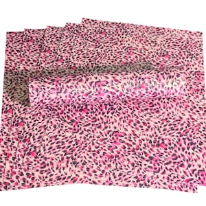A4 Glitzerpapier Pink, Schwarz und Weiß irisierend Dekoratives Muster Funkelnder Soft Touch Nicht Schuppen 100gsm / 70lbs Textpackung mit 10 Blättern