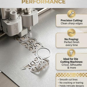 Silverpärlemorskimrande kartong: A4 290 g/m², 10-pack bild 6