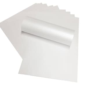 10 x A4 helder sneeuwwit papier met parelmoerglans, dubbelzijdig dubbelzijdig 120 g/m² tekst, geschikt voor inkjet- en laserprinters