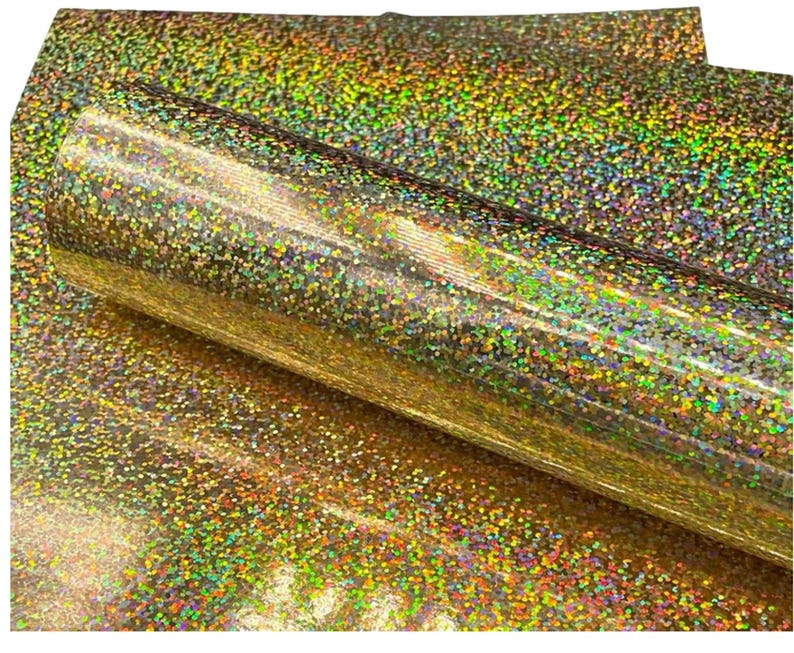 Holographic Confetti Cardstock: Gold A4, 240gsm - 5 Sheets image 1