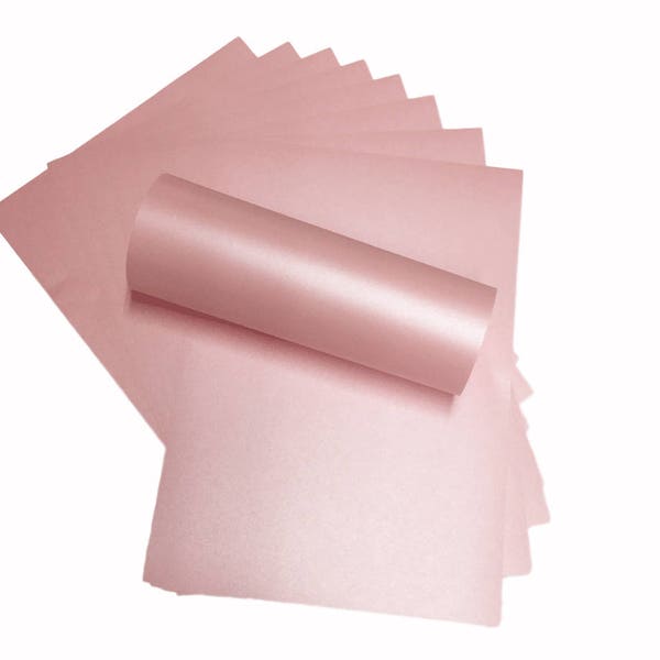 20 x A4 Pétales Rose Majestueux Shimmer Papier Papier recto-verso 120 g/m2 / 81 lb pour imprimantes jet d'encre et laser
