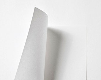 White Embossed Paper A4 | Snow Texture Double Sided 116gsm (10 Sheets) | Textured Craft Paper for Card Making & Invitations
