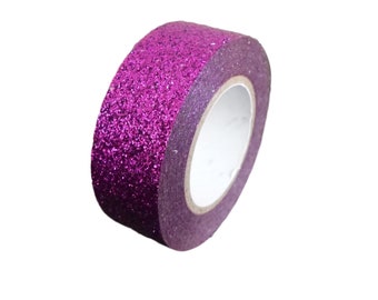 Purple Glitter Sparkle Washi Tape  Quality Masking Tape  Crafts Eco Friendly Bullet Journal