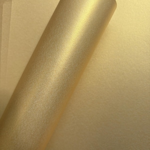 Gold Pearlescent Scrapbook Paper 12x12 10 Sheets | Double Sided Shimmer Cardstock for Scrapbooking, Card Making & Crafts