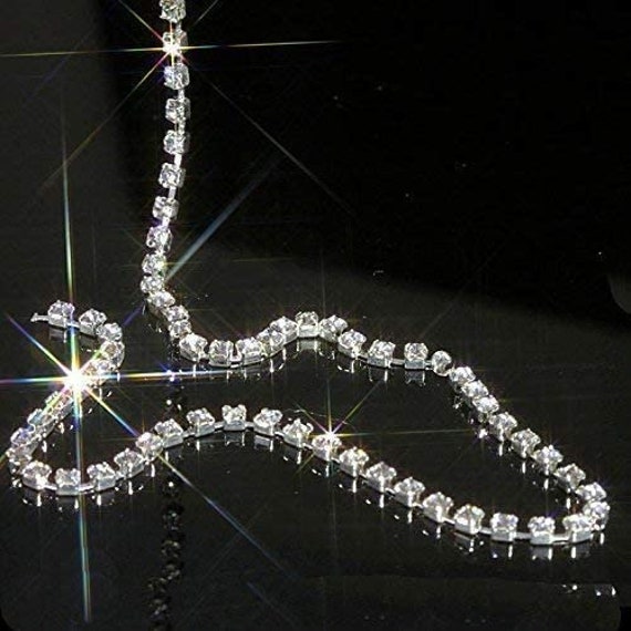 10 Meters Long Diamante Studed Rhinestone Chain Trim for Embellishment Jewellery 10 Meters Long Diamante Studed Rhinestone Chain Trim for Embellishment Jewellery