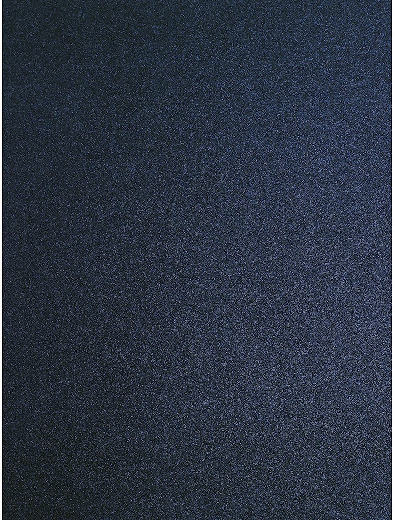 May include: A dark blue textured background with a subtle sparkle.