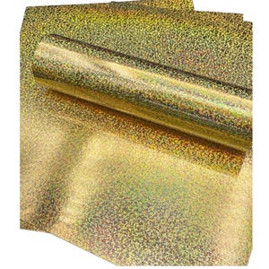 Holographic Confetti Cardstock: Gold A4, 240gsm - 5 Sheets image 3