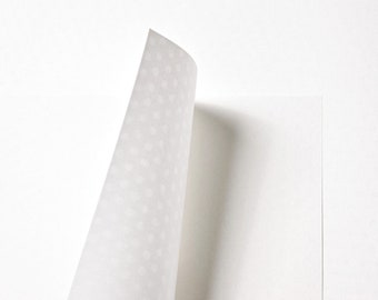 Tamashiki Shiro Premium Papier à pois ivoire pâle 81 g/m² 10 feuilles