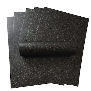10 Sheets A4 Charcoal Black Sparkle Paper With Iridescent Sparkle 120gsm / 81lb Text Crafts Card Making Christmas
