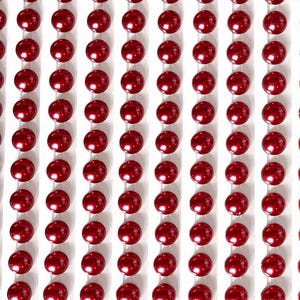 Burgundy Pearl Stickers: Round Adhesive Embellishments (6mm, 200 pcs) image 4