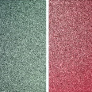 20 x A4 Weihnachtskarten Gewicht 290gsm / 110lb cover stock Perlmutt-Schimmer Rot und Grün 10 Blatt jeweils doppelseitig