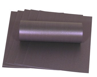 Violet Pearlescent Cardstock: A4 Shimmer Paper, 300gsm (10 Sheets)